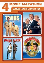 4 Movie Marathon: Comedy Favorites Collection (Twins / Junior / Pure Luck / Dragnet)